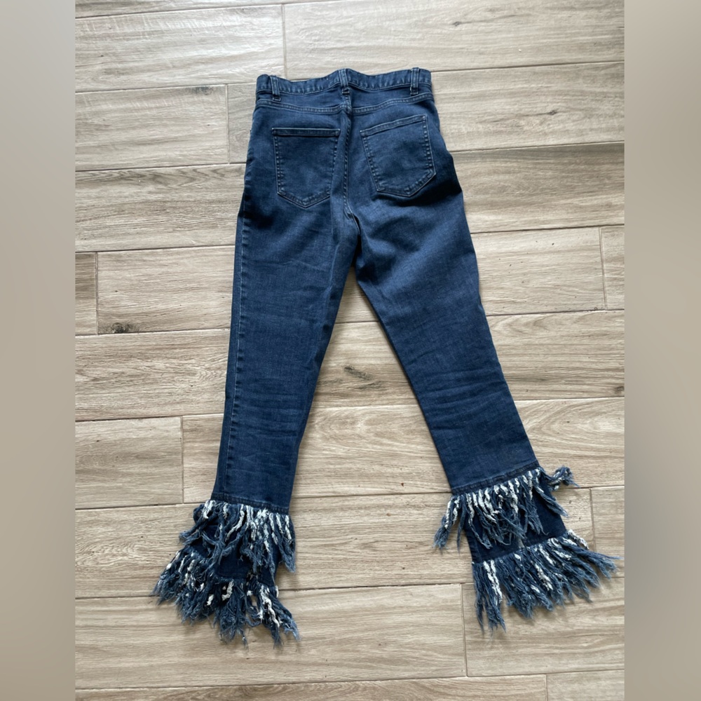 Nicholas frayed fringe High waist jeans size 25 - Picture 4 of 4